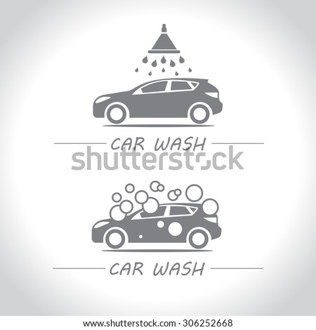 Car Wash, Set Of Vector Logos. - 306252668 : Shutterstock