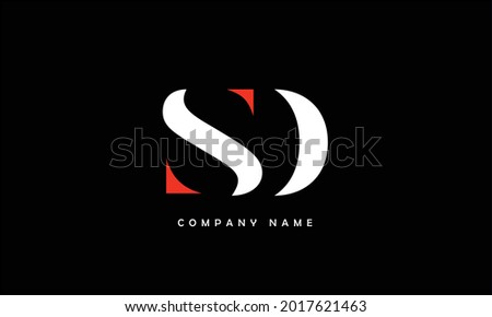 SD, DS Alphabets Letters Logo Monogram