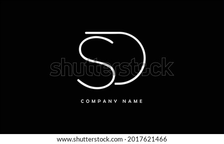 SD, DS Alphabets Letters Logo Monogram