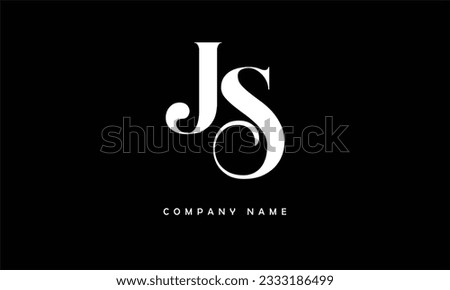 JS, SJ Abstract Letters Logo Monogram