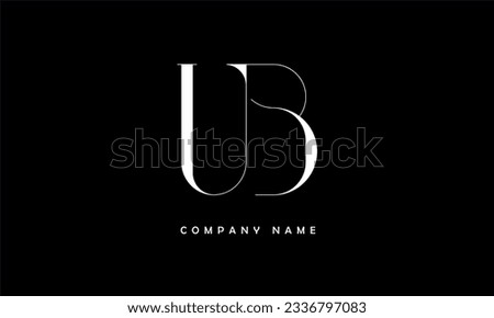 UB, BU Abstract Letters Logo Monogram