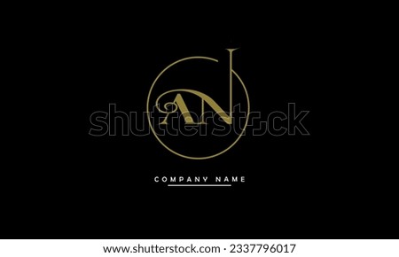 AN, NA Abstract Letters Logo Monogram