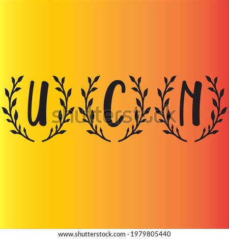 UCN Abstract Floral Monogram Logo
