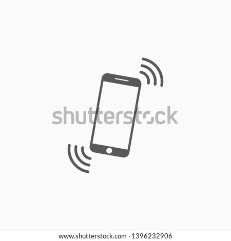 phone shake icon, mobile shake vector