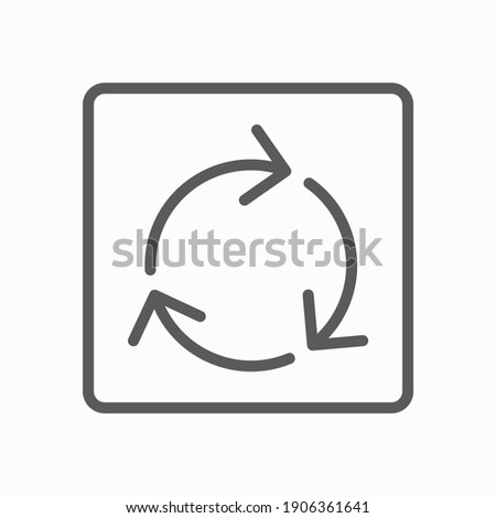 roundabout icon, arrow cycle vector