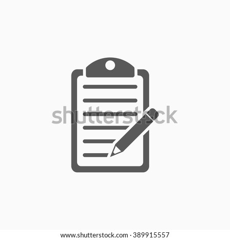 clipboard pencil icon