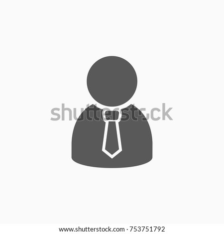 businessman icon, people vector