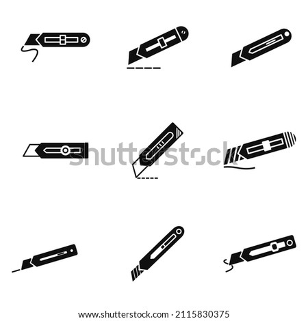 cutter icons  symbol vector elements for infographic web