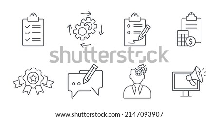 guideline icons set . guideline pack symbol vector elements for infographic web