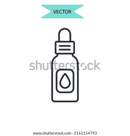 healing oils icons  symbol vector elements for infographic web