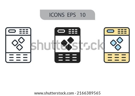 Ice maker icons  symbol vector elements for infographic web