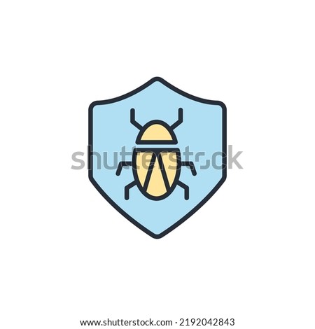 Antivirus icons  symbol vector elements for infographic web