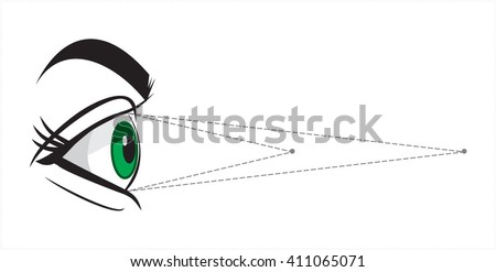 eye - vector illustration. white background