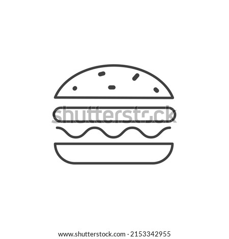 filled burger, hamburger, cheeseburger icon. food, fast food, bread, cheese, delicious, dinner, snack, tasty, eat, sandwich, mcdonald's, kfc icon sign symbol for web and mobile app on white background