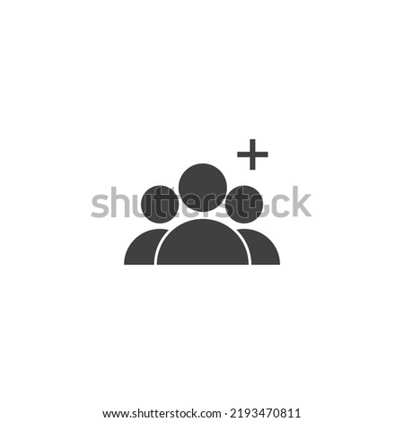create group vector icon. add group, add friends, colleagues, partnership, social communication vector for web and mobile app on white background