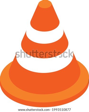 Road cone icon vector artwork