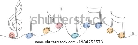 outline hand drawn notes vector illustration