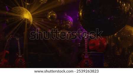 Image, Stock Photo Space mirrored and rotated: In yellow and green