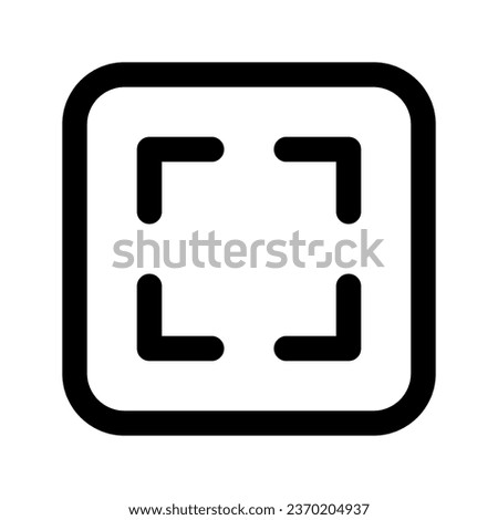 Illustration vector graphic icon of Maximize. Outline Style Icon. Multimedia Themed Icon. Vector illustration isolated on white background. Perfect for website or application design.