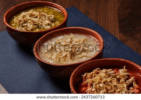 Similar – Image, Stock Photo Pozole typical mexican food