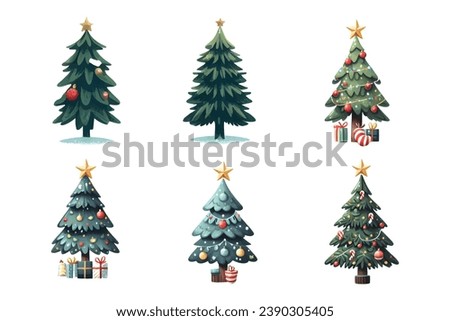 Image, Stock Photo A Christmas tree painted with a child’s hand | Light painting with green light