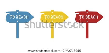 beach sign icon, on a white background, vector illustration