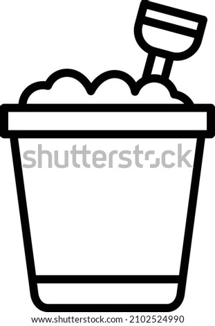 Vector Design Sand Bucket Icon Style