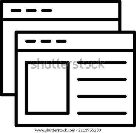 Vector Design Webpages Icon Style
