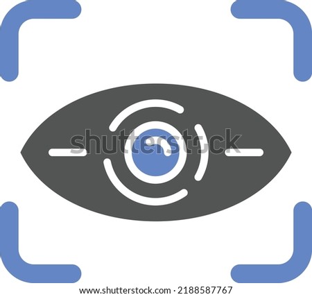 Vector Design Retinal Scan Icon Style Foto stock © 
