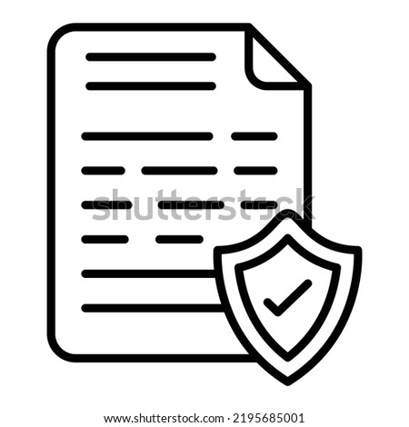 Vector Design File Protection Icon Style