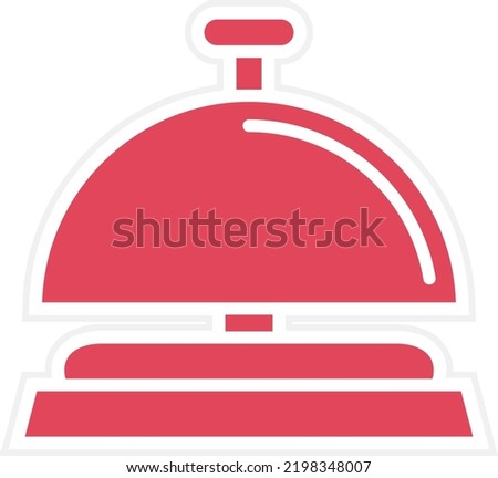Vector Design Reception Bell Icon Style