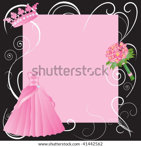 La Quinceanera Party Invitation. Invitation for a girl’s 15th birthday party, Sweet Sixteen party, or wedding
