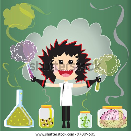 Vector Images Illustrations And Cliparts Mad Scientist Birthday