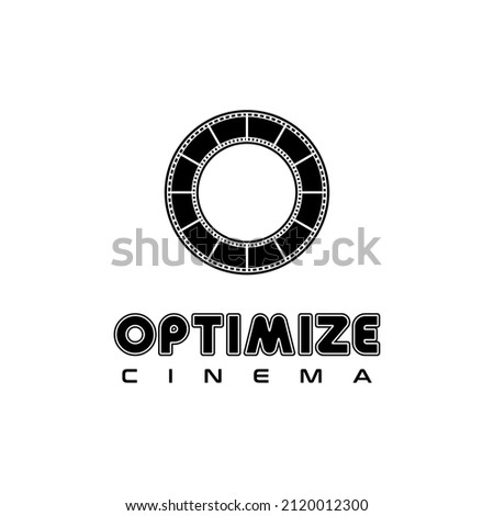 Camera Tape Reel Letter O for Film Production Or Film Studio Logo Design Inspiration