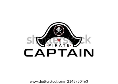 Pirate Captain Hat With Skull And Sword Icon For Pirate Logo