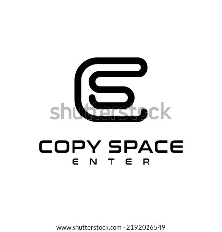 Simple Monogram Letter C S E Logo Design