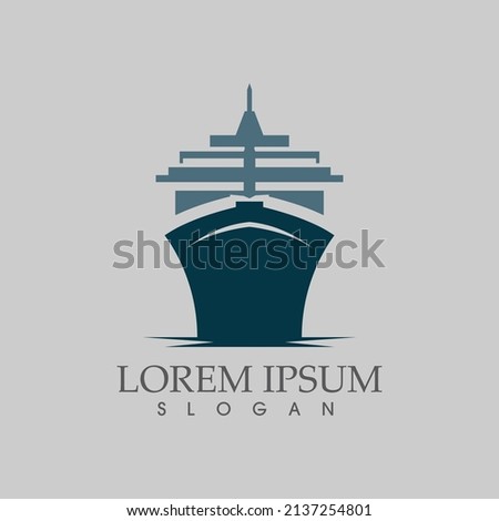 Ship filled outline icon transport and boat design