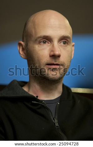 WASHINGTON, DC - JANUARY 19: Recording artist Moby (Richard Melville Hall) speaks during an interview with Sojourners magazine on January 19, 2009  between two all-night shows celebrating the Obama inauguration.