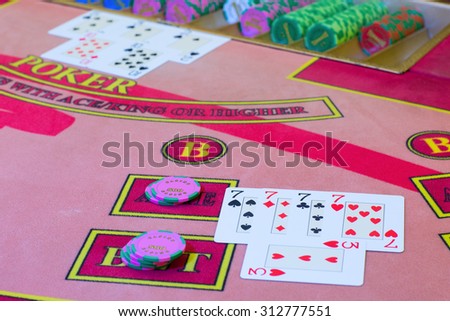 Casino Poker game. \
