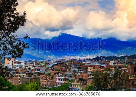 Kathmandu the capital of Nepal 商業照片 © 