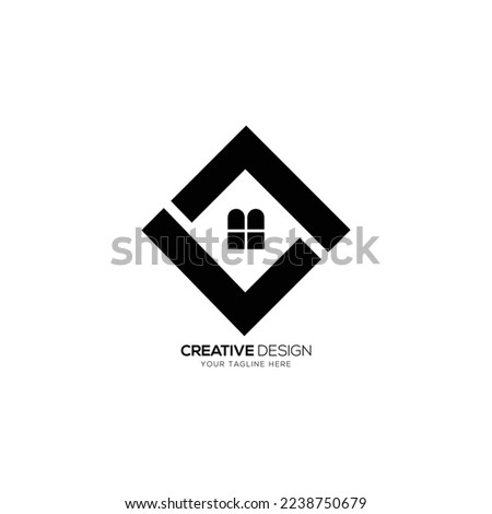 Letter L L real estate business monogram logo