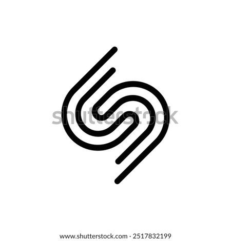 Letter S or Cd modern line art creative luxury logo idea