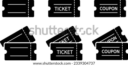 Vector Ticket and Coupon Icon Set