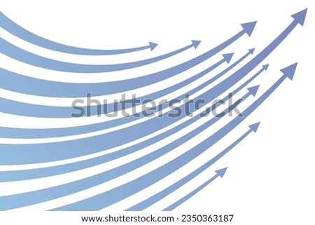 Background Illustration of Diagonally Ascending Vector Arrows