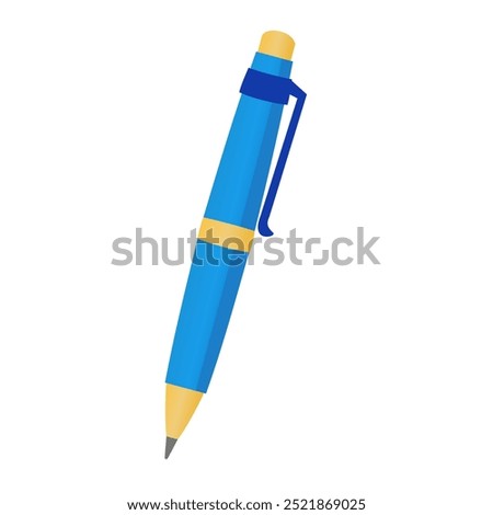 Ballpoint pen vector illustration isolated