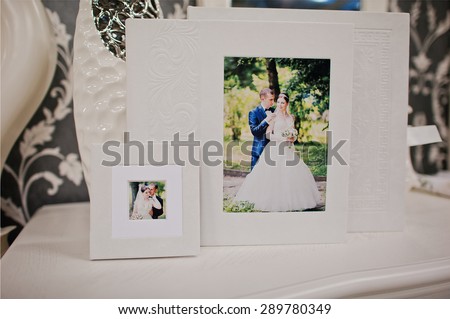 twist white wedding  photo book