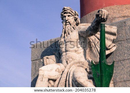 sculpture sea lord in St. Petersburg