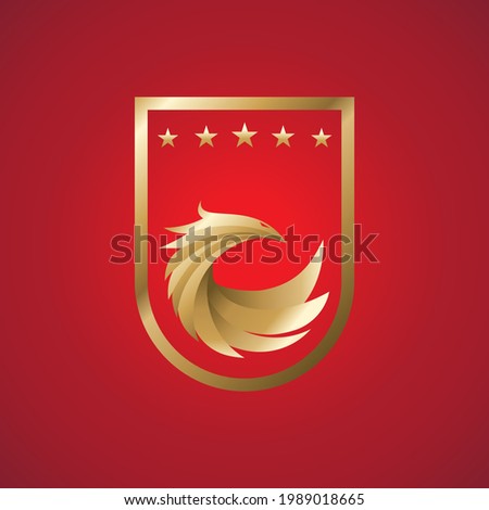 Sport Team Eagle 3D Logo Badge Vector