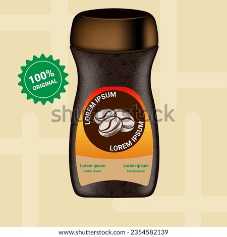 mockup coffee bottles can be used for advertising or packaging needs