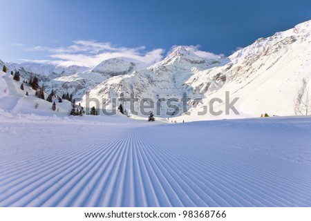 Winter Austrian landscape